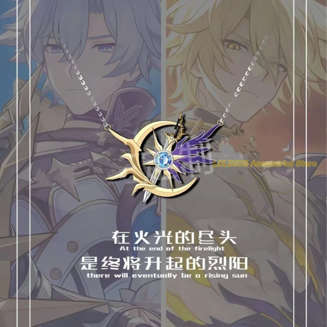 Anime Pendant Necklace - ゲーム「崩壊：スターレイル」 フェイノン ペンダントネックレス 小道具風 漫画風 鎖骨ネックレス