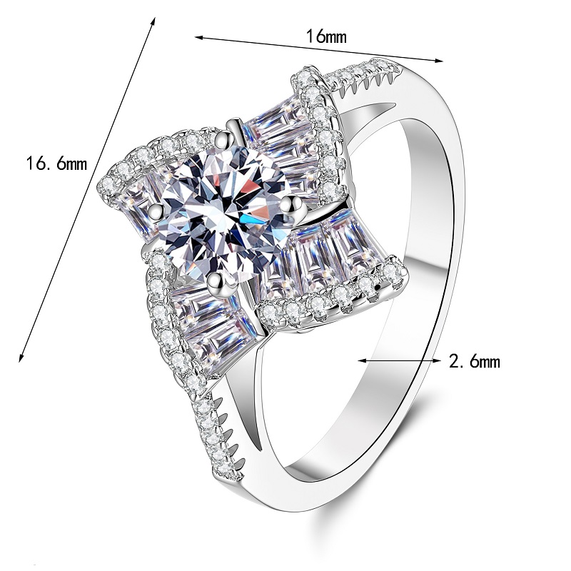 Apaison スパークリング 1カラット Dカラー モアサ - Moissanite Engagement Ring 1 Carat のレビューと価格