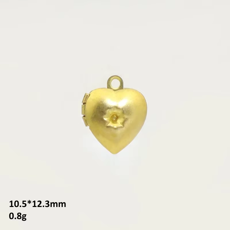 BoYuTe (50 ピース/ロット) 金属真鍮ハート型フォ - Heart Locket Necklace Photo のレビューと価格