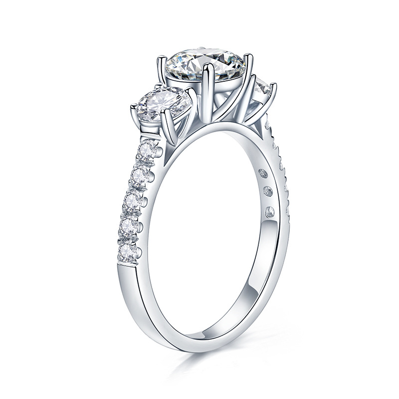 東芝-ダイヤモンドリング925スターリングシルバー,エンゲー - Moissanite Engagement Ring 1 Carat のレビューと価格